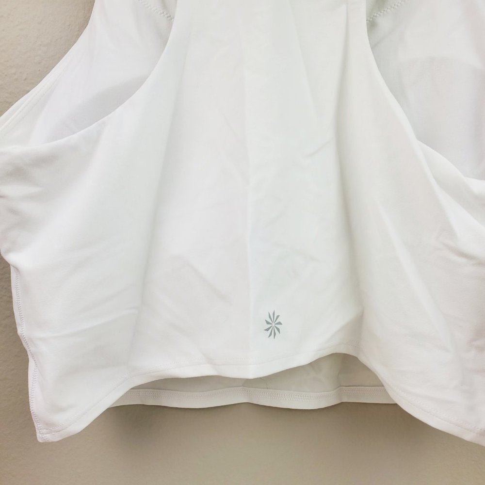 NWT Athleta White Conscious Crop Sports Bra - Picture 6 of 7
